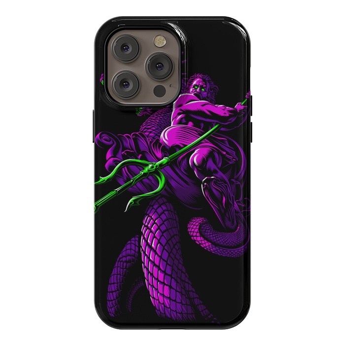 iPhone 14 Pro max StrongFit Poseidon with Trident and Dragon by Alberto
