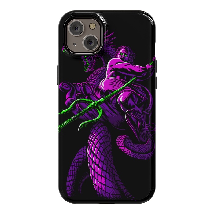 iPhone 14 Plus StrongFit Poseidon with Trident and Dragon by Alberto