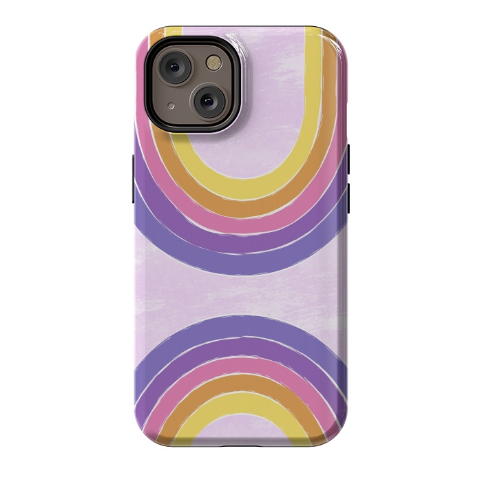 iPhone 14 StrongFit Double Rainbow by Martina