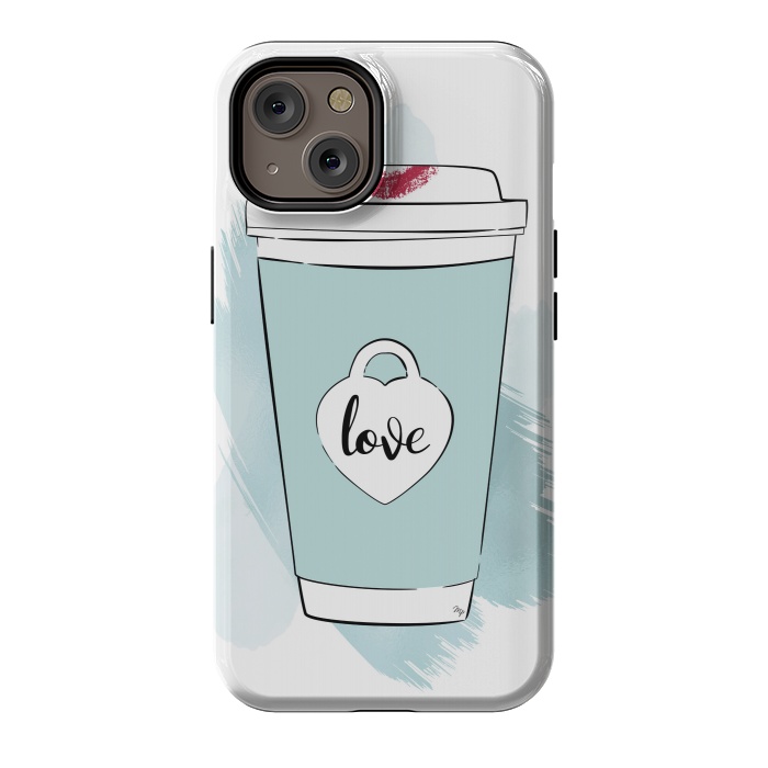 iPhone 14 StrongFit Love Coffee Cup by Martina