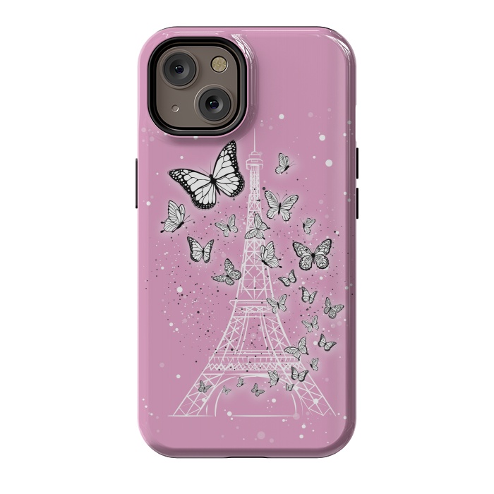 iPhone 14 StrongFit Pink Paris by Martina