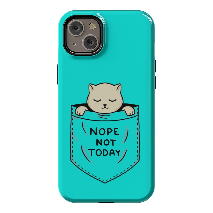 iPhone 14 Plus StrongFit Cat Pocket by Coffee Man