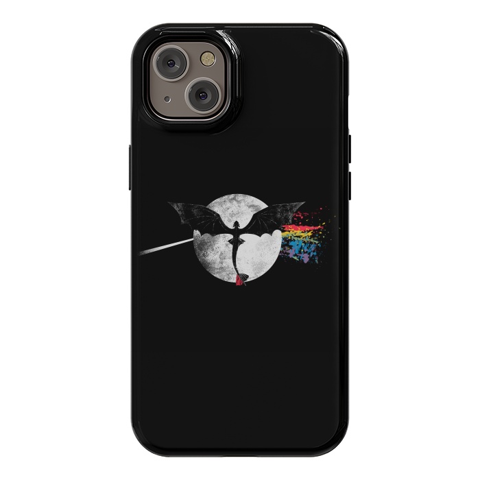 iPhone 14 Plus StrongFit Dragon Side of the Moon Cute Funny Gift by eduely