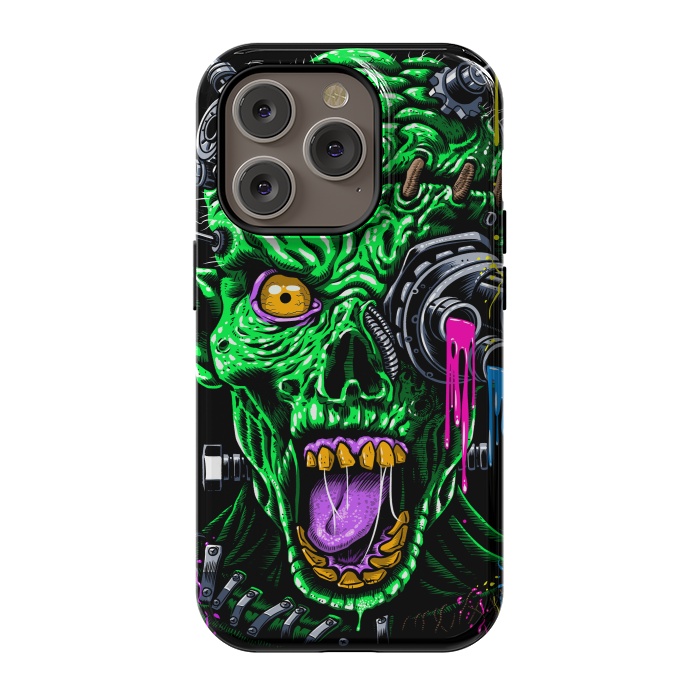 iPhone 14 Pro StrongFit Futuristic zombie by Alberto