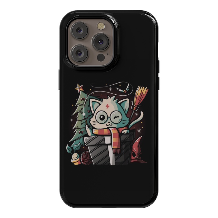 iPhone 14 Pro max StrongFit Meowgical Gift by eduely