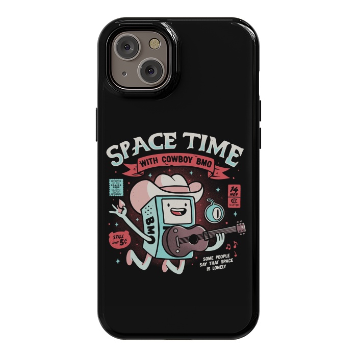 iPhone 14 Plus StrongFit Space Time Cool Robot Cowboy Gift by eduely