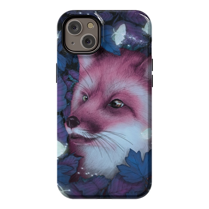 iPhone 14 Plus StrongFit Fox in the Midnight Forest by ECMazur 
