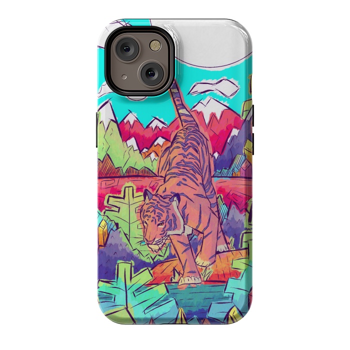 iPhone 14 StrongFit Tiger walk by Steve Wade (Swade)