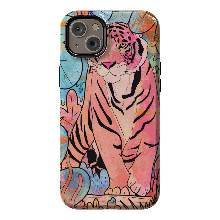 iPhone 14 Plus StrongFit The big tiger cat by Steve Wade (Swade)