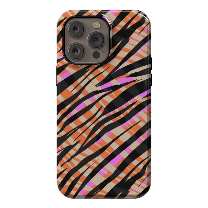 iPhone 14 Pro max StrongFit Tiger skin by Laura Grant