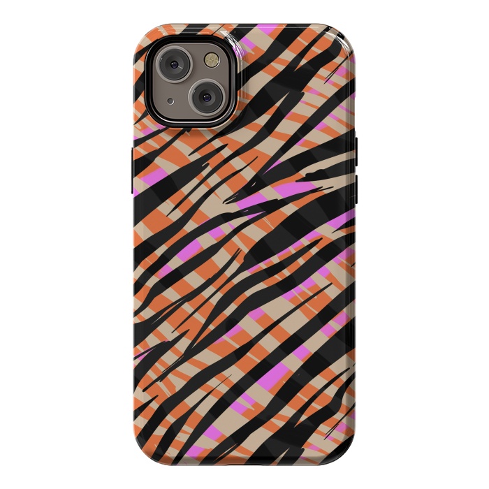 iPhone 14 Plus StrongFit Tiger skin by Laura Grant