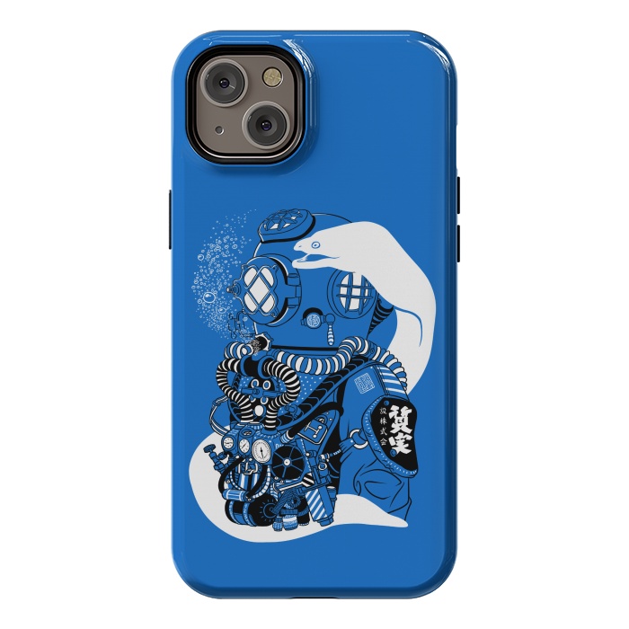iPhone 14 Plus StrongFit Steampunk scuba diving suit by Alberto