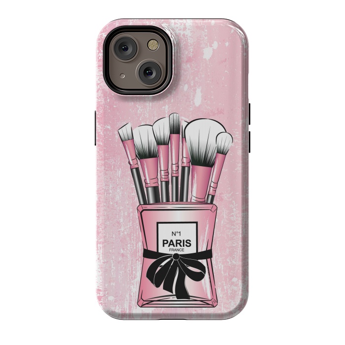 iPhone 14 StrongFit Pink Paris Brushes by Martina