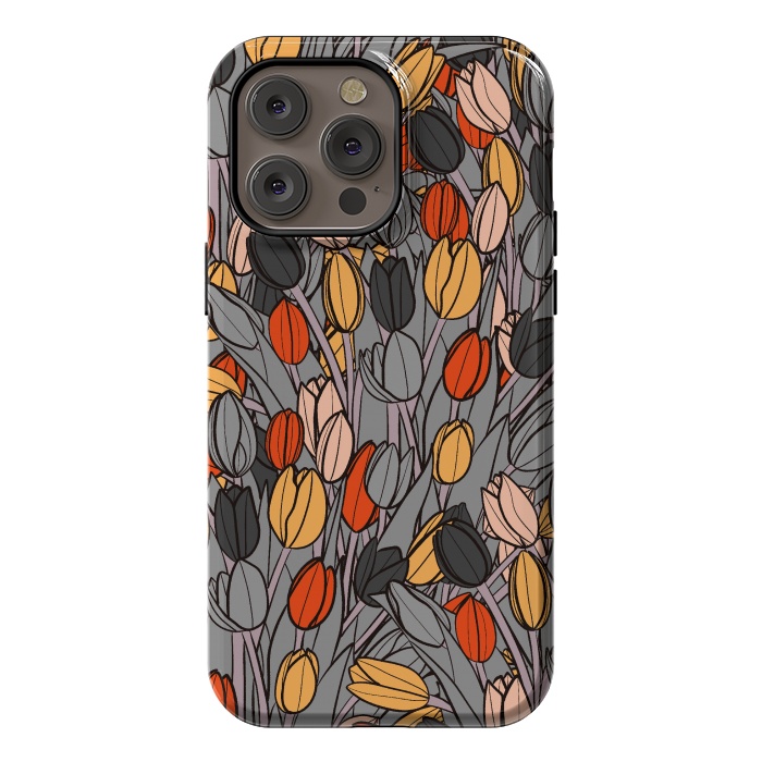 iPhone 14 Pro max StrongFit A garden of tulips  by Steve Wade (Swade)