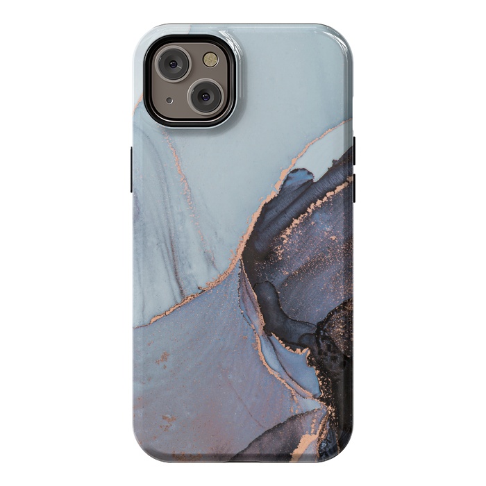 iPhone 14 Plus StrongFit Gray and Gold Paints by ArtsCase