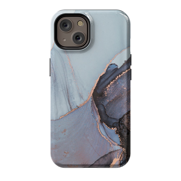 iPhone 14 StrongFit Gray and Gold Paints by ArtsCase