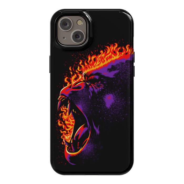 iPhone 14 Plus StrongFit Gorilla on fire by Alberto