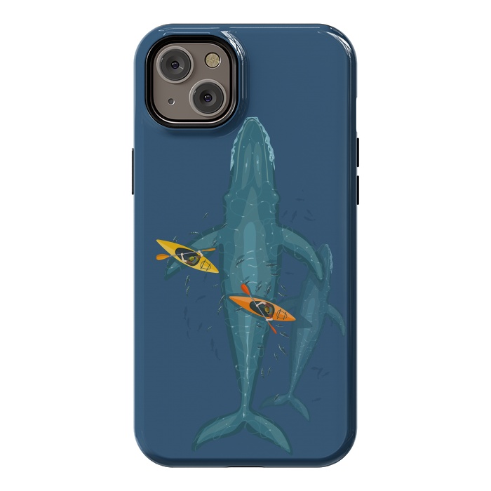 iPhone 14 Plus StrongFit Canoes on whale family by Alberto