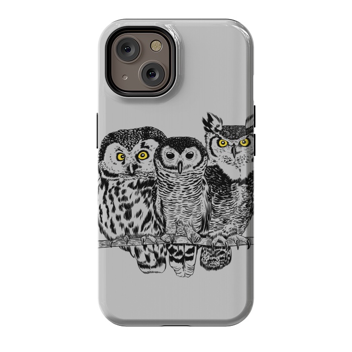 iPhone 14 StrongFit Three owls by Alberto