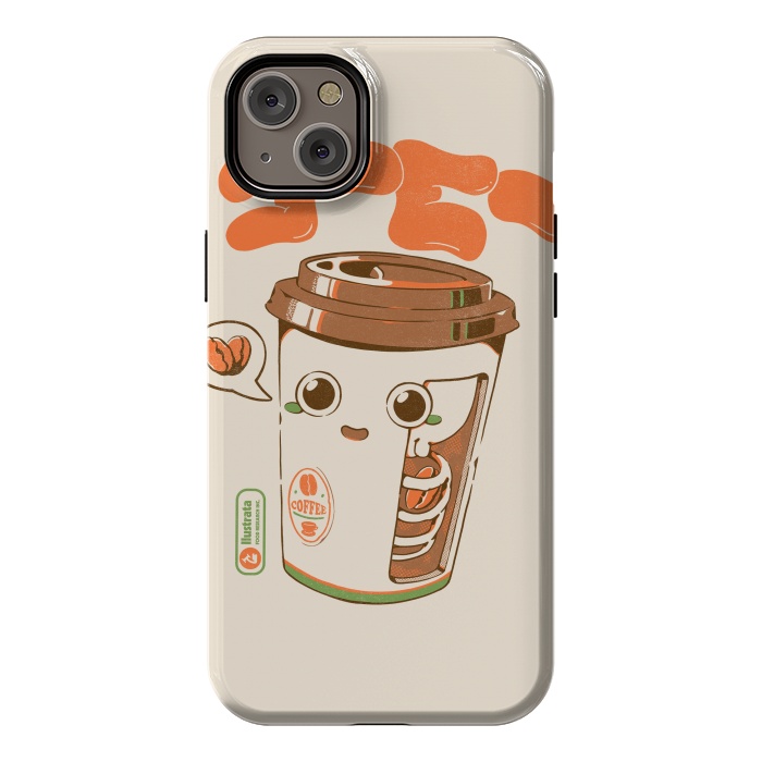 iPhone 14 Plus StrongFit Cute Coffee x-Ray by Ilustrata