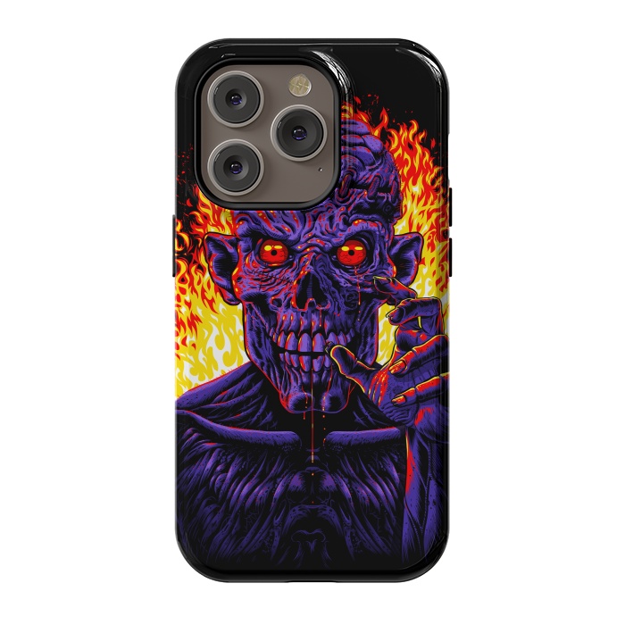 iPhone 14 Pro StrongFit Zombie in flames by Alberto