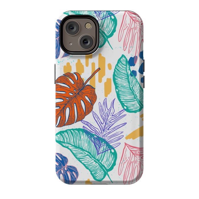 iPhone 14 StrongFit Monstera Leaves by ArtsCase