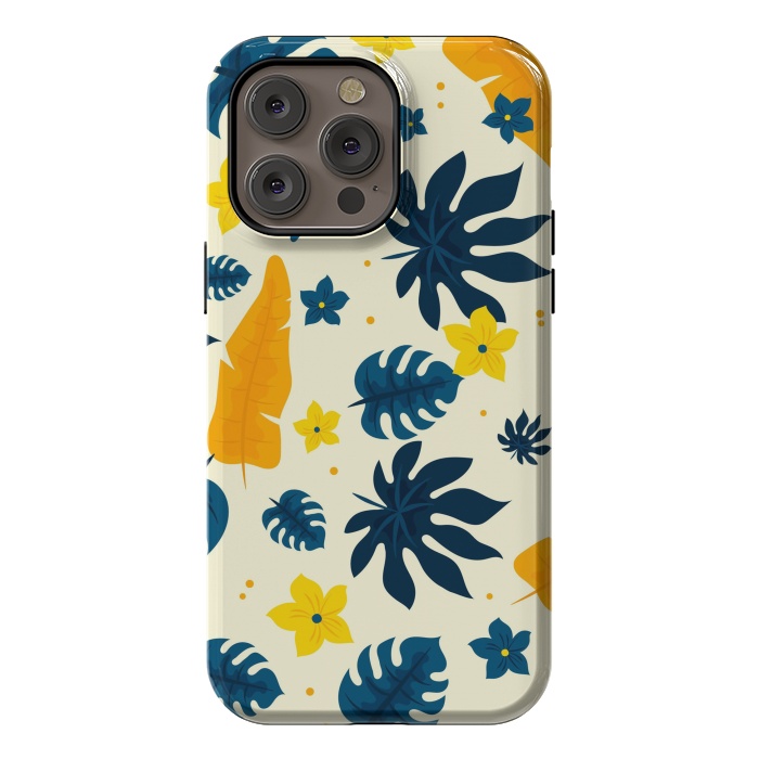 iPhone 14 Pro max StrongFit Tropical Leaves Floral by ArtsCase