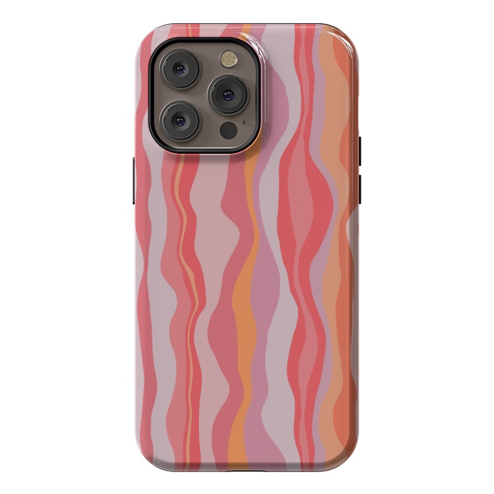 iPhone 14 Pro max StrongFit Melted Marrakesh Stripes by Nic Squirrell