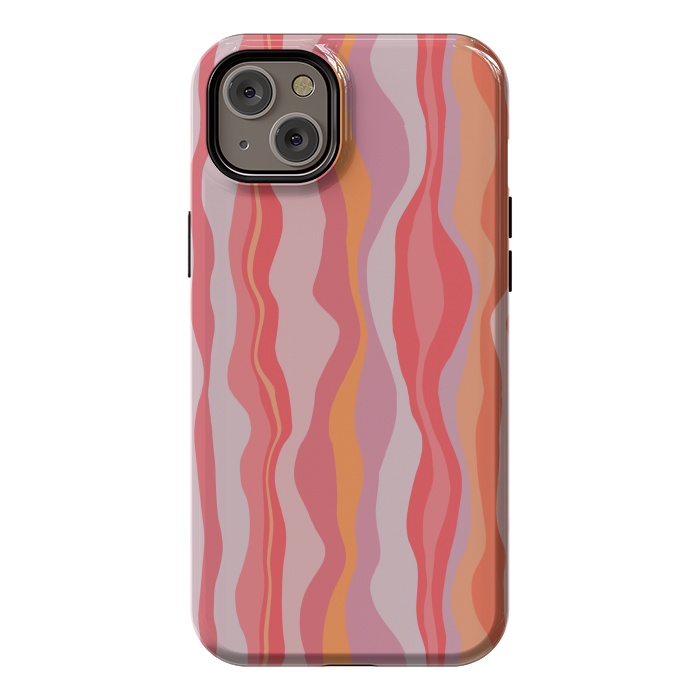 iPhone 14 Plus StrongFit Melted Marrakesh Stripes by Nic Squirrell