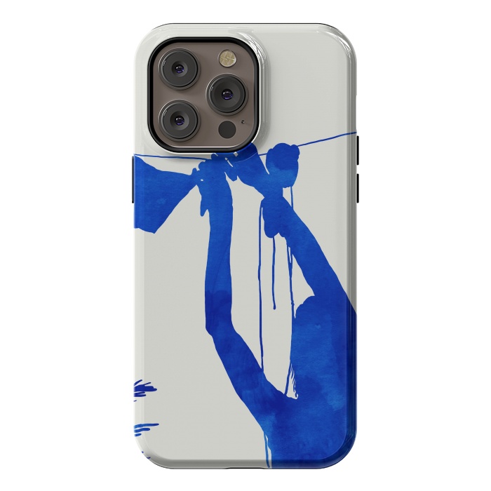 iPhone 14 Pro max StrongFit Blue Nude Vacay Matisse by Uma Prabhakar Gokhale