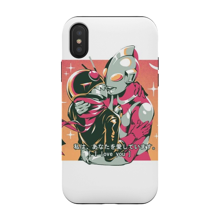 iPhone Xs / X StrongFit Tokusatsu Love by Ilustrata