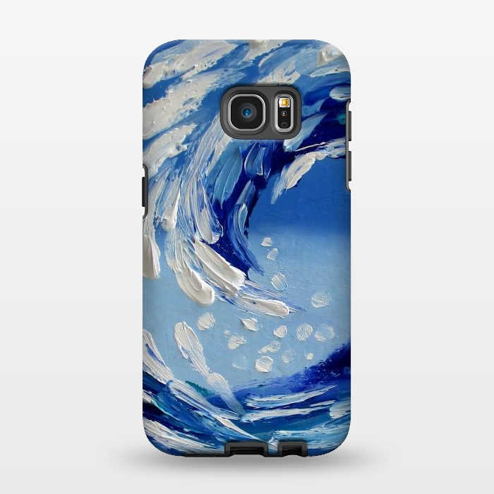 Galaxy S7 EDGE StrongFit Seascape painting oil textural  by ArtKingdom7