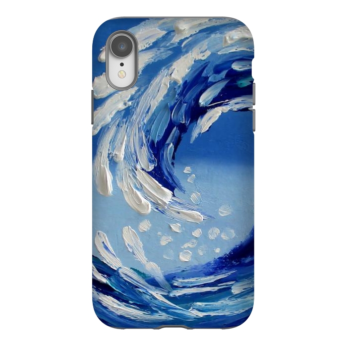 iPhone Xr StrongFit Seascape painting oil textural  by ArtKingdom7