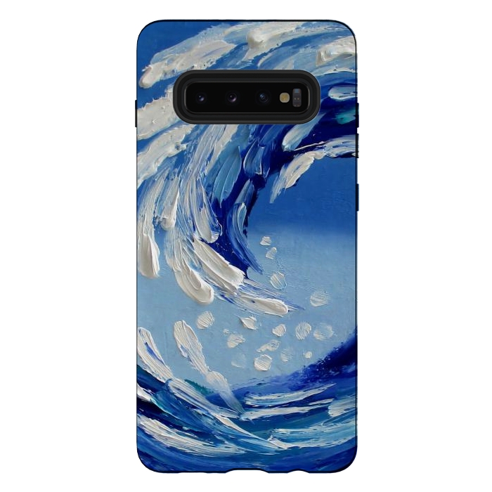 Galaxy S10 plus StrongFit Seascape painting oil textural  by ArtKingdom7