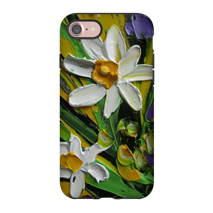 iPhone 7 StrongFit Impasto flowers oil art original by ArtKingdom7