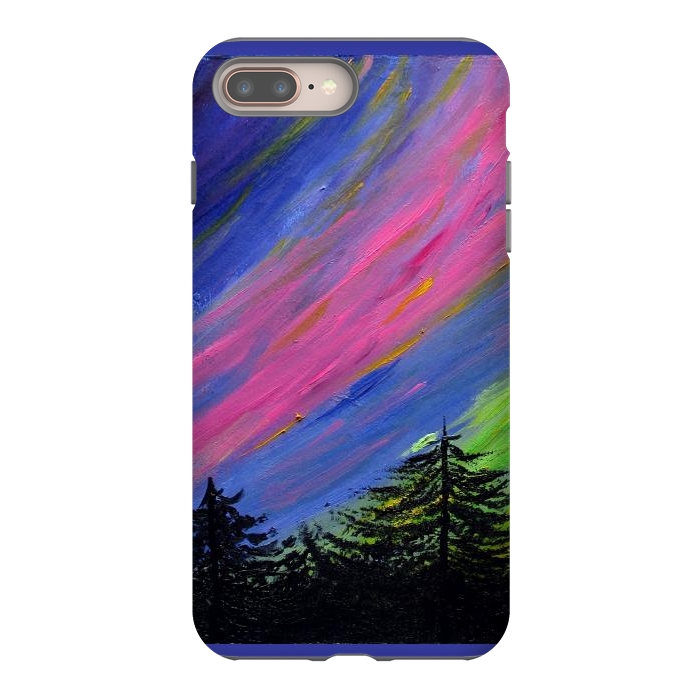 iPhone 8 plus StrongFit Aurora Borealis oil painting by ArtKingdom7