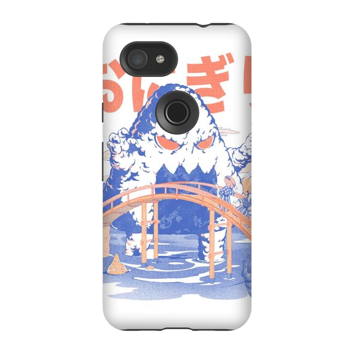 Pixel 3A StrongFit The Great Onigiri  by Ilustrata