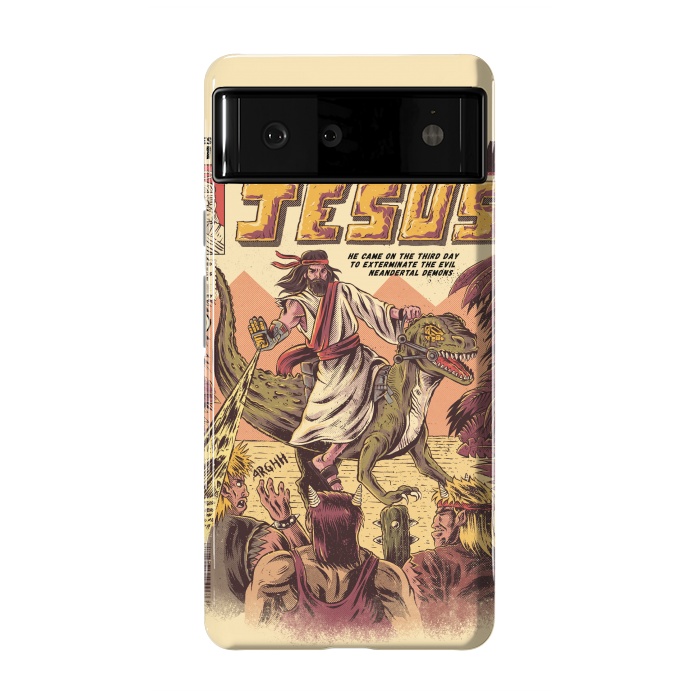 Pixel 6 StrongFit JURASSIC JESUS by Ilustrata