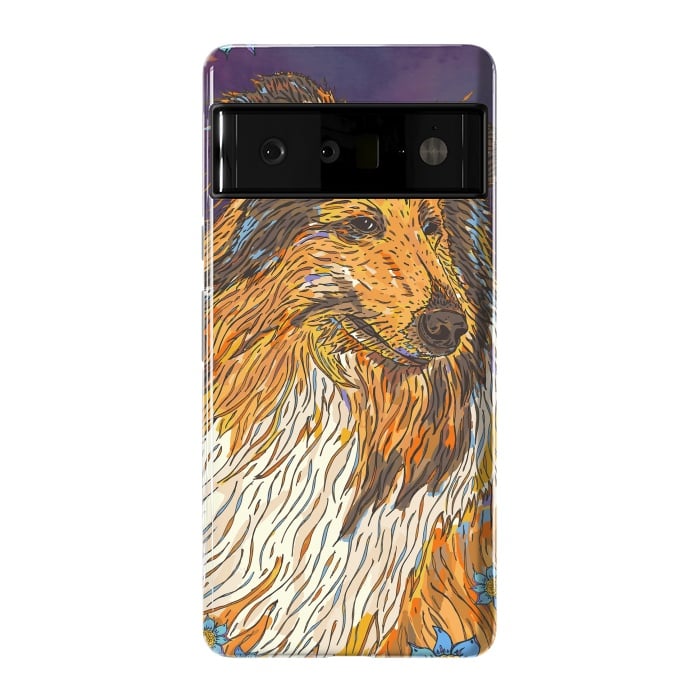 Pixel 6 Pro StrongFit Rough Collie by Lotti Brown