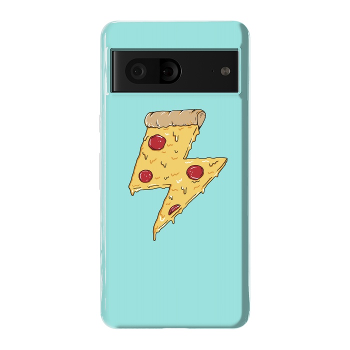 Pixel 7 StrongFit Pizza power green by Coffee Man