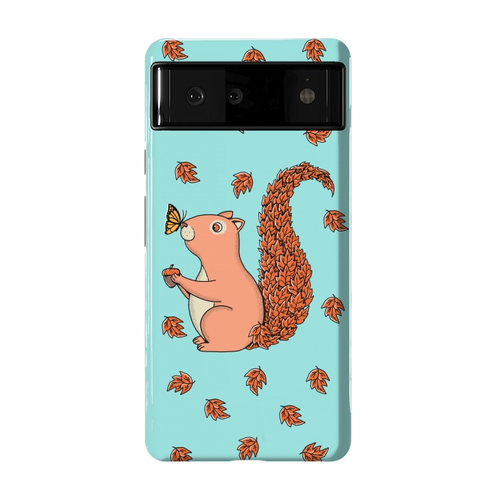 Pixel 6 StrongFit Squirrel and Butterfly by Coffee Man