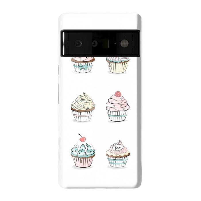Pixel 6 Pro StrongFit Sweet Cupcakes by Martina