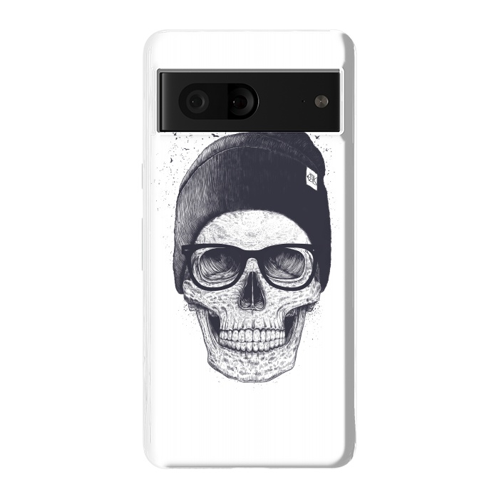 Pixel 7 StrongFit Black skull in hat by kodamorkovkart