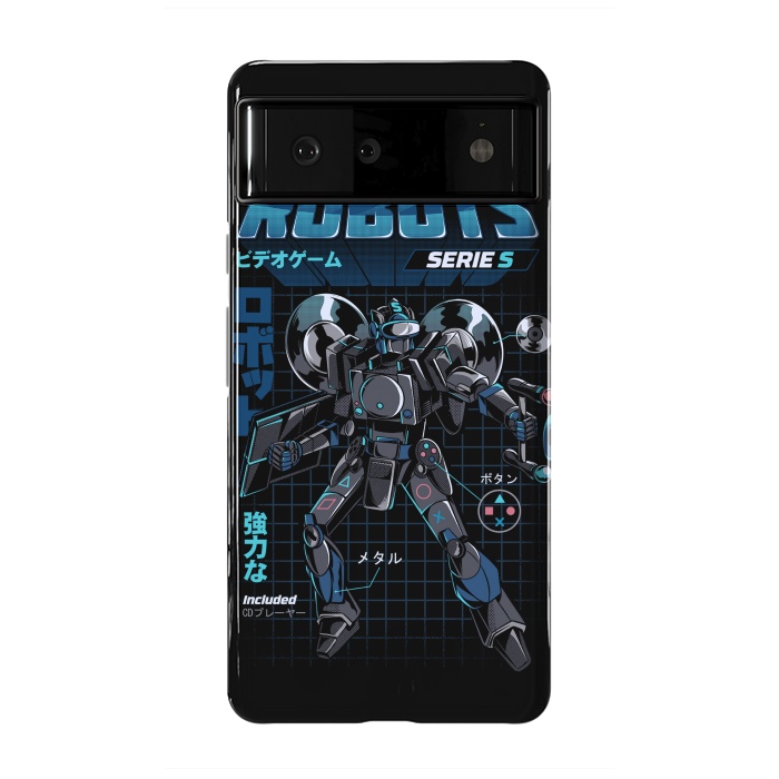 Pixel 6 StrongFit Video Game Robot - Model S by Ilustrata