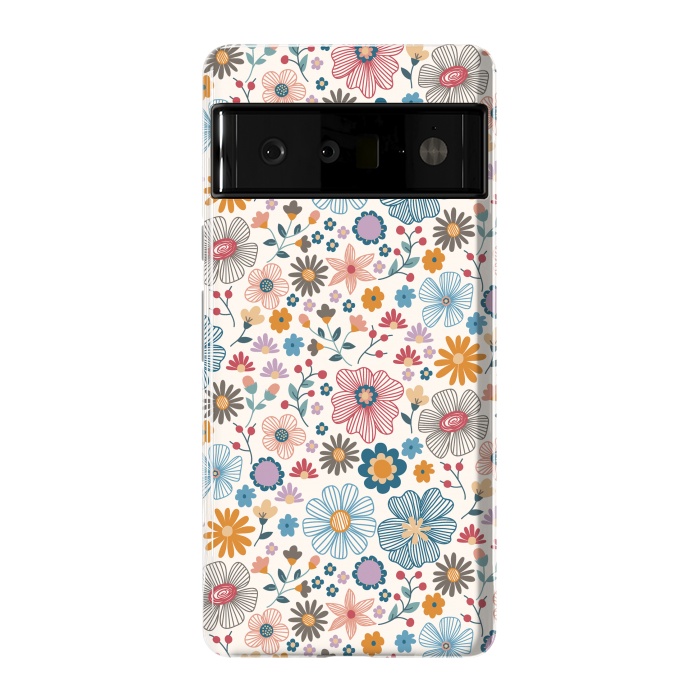 Pixel 6 Pro StrongFit Winter Wild Bloom  by TracyLucy Designs