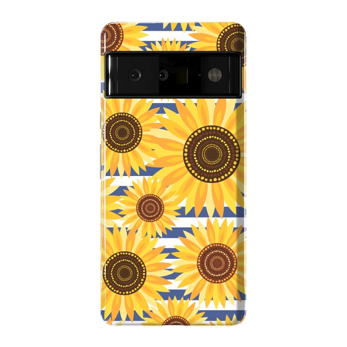 Pixel 6 Pro StrongFit Sunflowers by Laura Grant