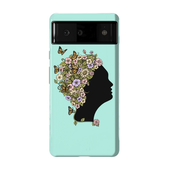 Pixel 6 StrongFit Floral lady by Coffee Man