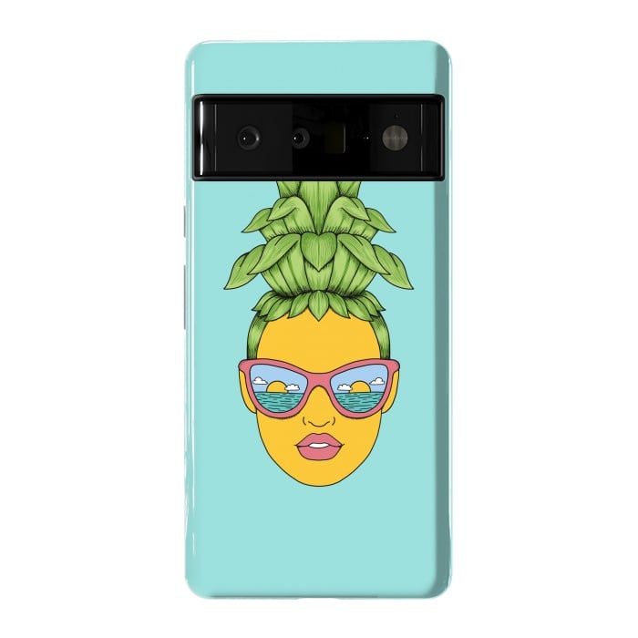 Pixel 6 Pro StrongFit Pineapple Girl by Coffee Man