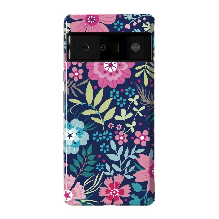 Pixel 6 Pro StrongFit Romancing Floral Design by ArtsCase