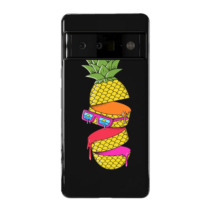Pixel 6 Pro StrongFit Pineapple colors Black by Coffee Man